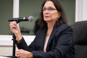 Borough Manager Annette Kreitzer (Lex Treinen/Chilkat Valley News)