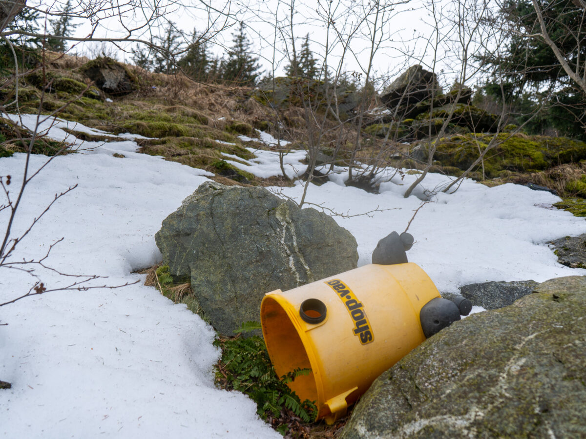 Garbage dumped at a pullout on Lutak Road has attracted the attention of borough officials. The site has historically been a problem for illegal dumping in Haines, where residents pay by the bag to drop off trash at the privately-run dumpsite. (Lex Treinen/Chilkat Valley News)