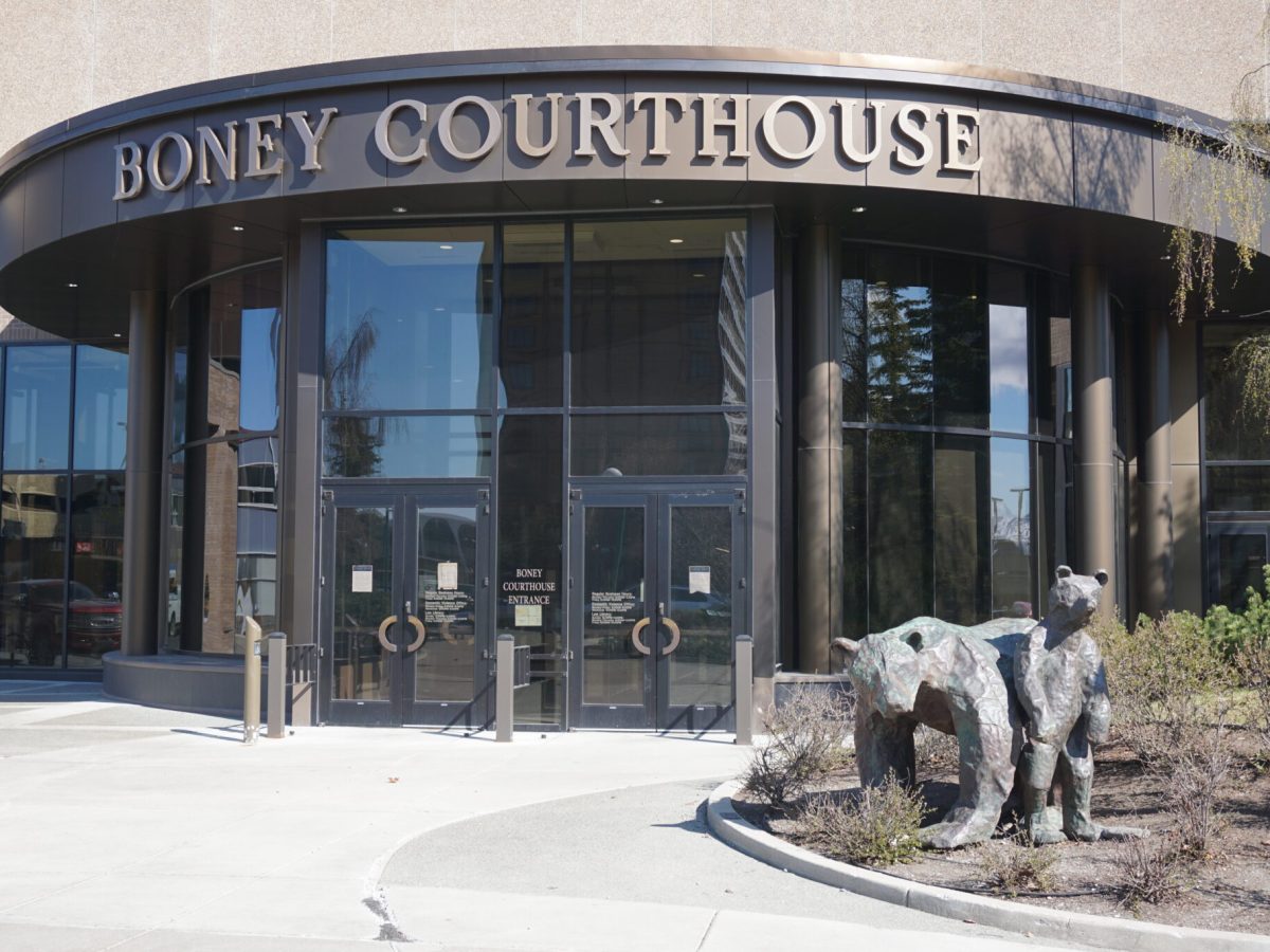 The Boney Courthouse building in Anchorage holds the Alaska Supreme Court chambers. (Yereth Rosen/Alaska Beacon)