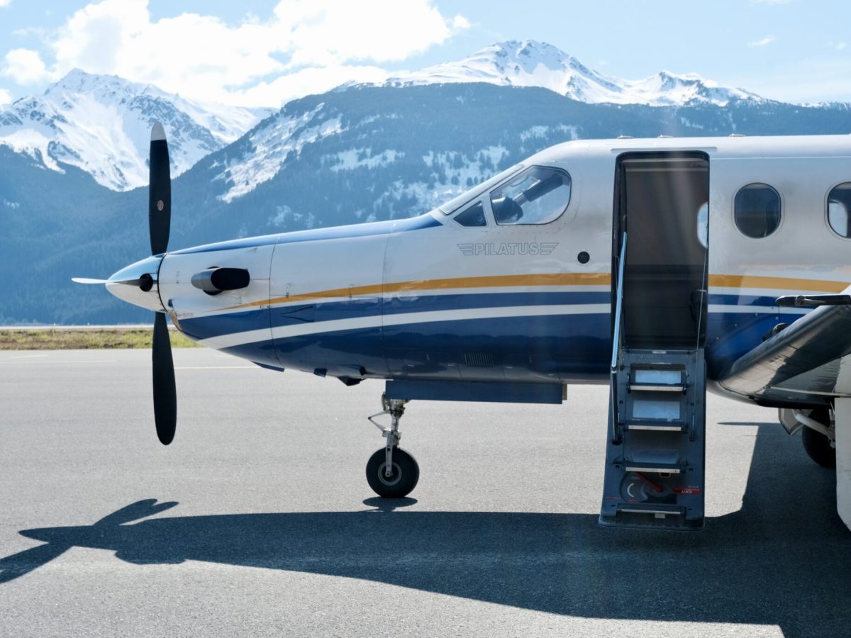 An airplane equipped with instruments to allow for flight in cloudy conditions is ready for passengers at the Haines airport on May 2, 2024. (Photo by Claire Stremple/Alaska Beacon)