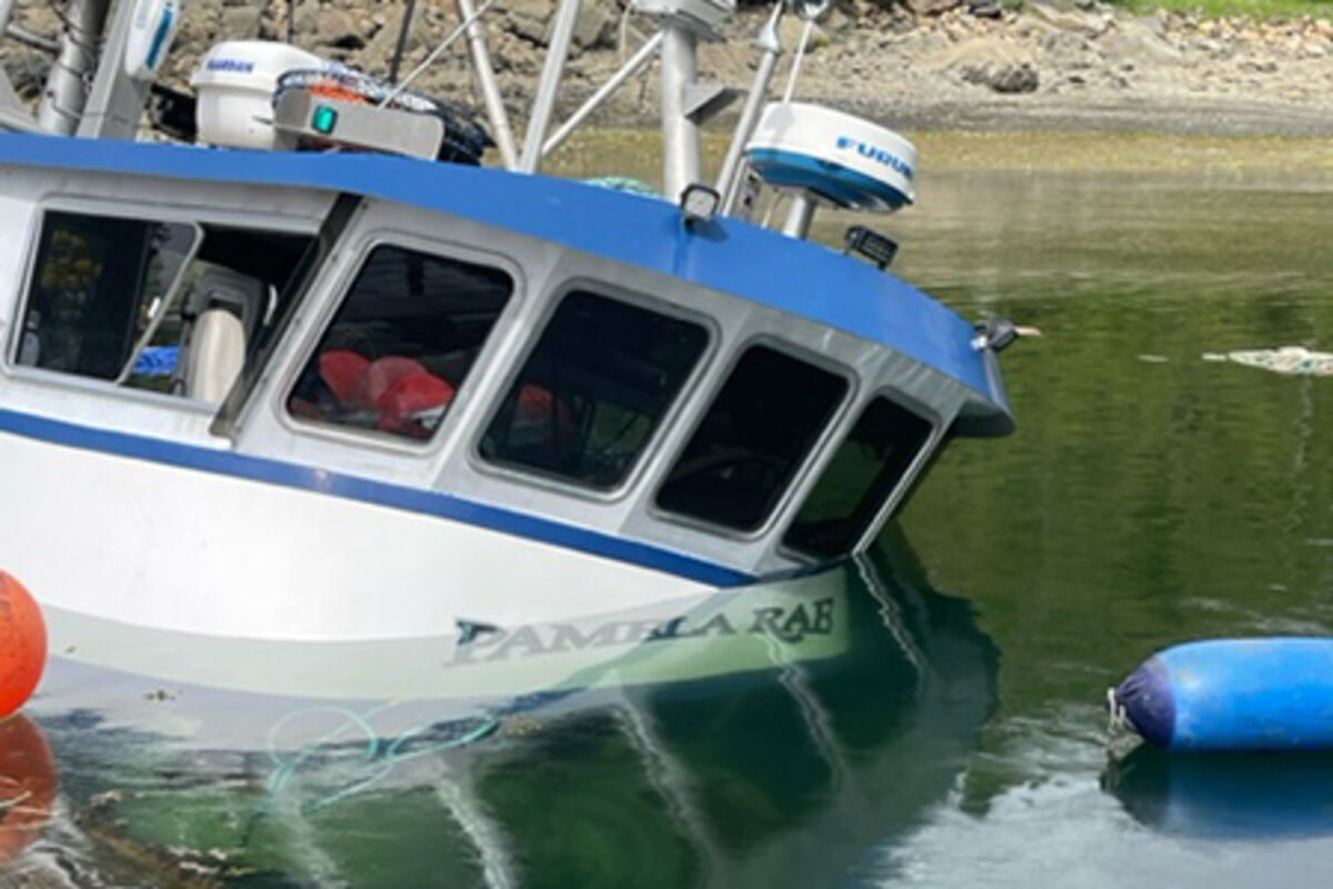 F/V Pamela Rae on bottom on June 25, 2024, near the net pens in Anita Bay. (Courtesy/Don Spigelmyre)
