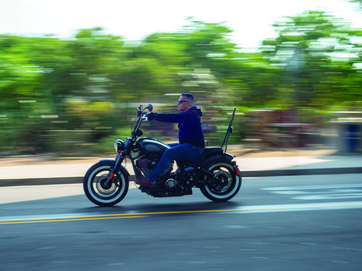 Francisco Martinezcuello on a motorcycle