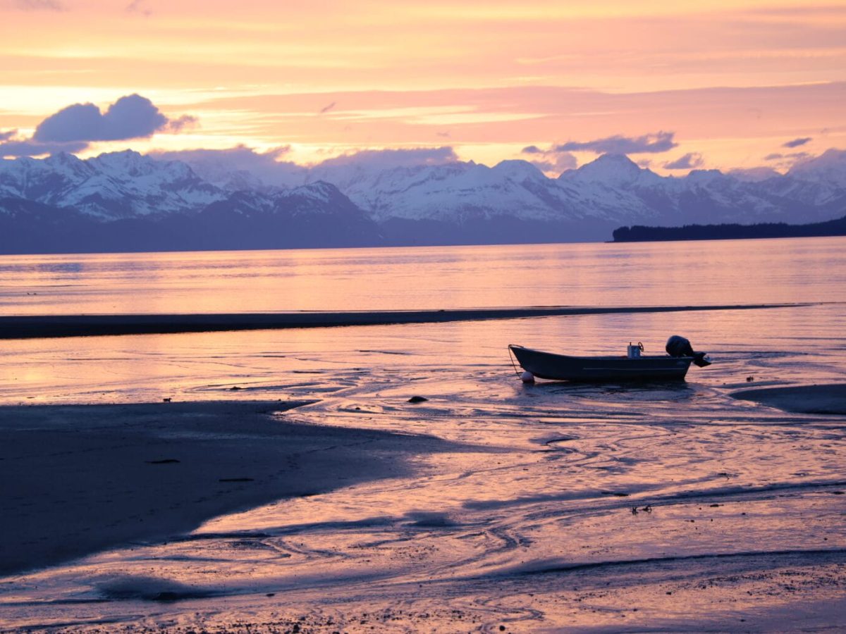 The view up Lynn Canal near the Echo Ranch Bible Camp in April of 2024. (Courtesy/Clarise Larson,KTOO)