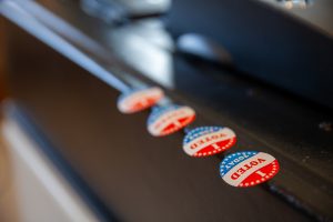Rashah McChesney/Chilkat Valley News Nearly 300 people had voted by midday at the ANB/ANS Hall on Tuesday, Oct. 1, 2024, during the Haines borough election in Haines, Alaska.