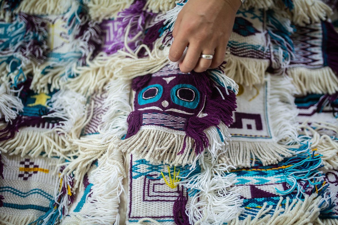 A close-up of the  “Giving Strength” robe. (Photo by Sydney Akagi)
