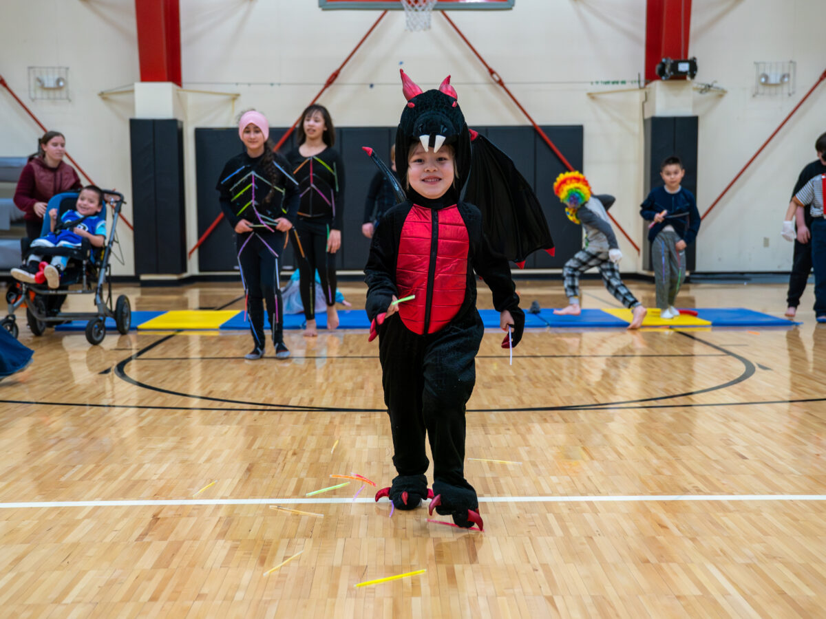 Scenes from the Klukwan school circus