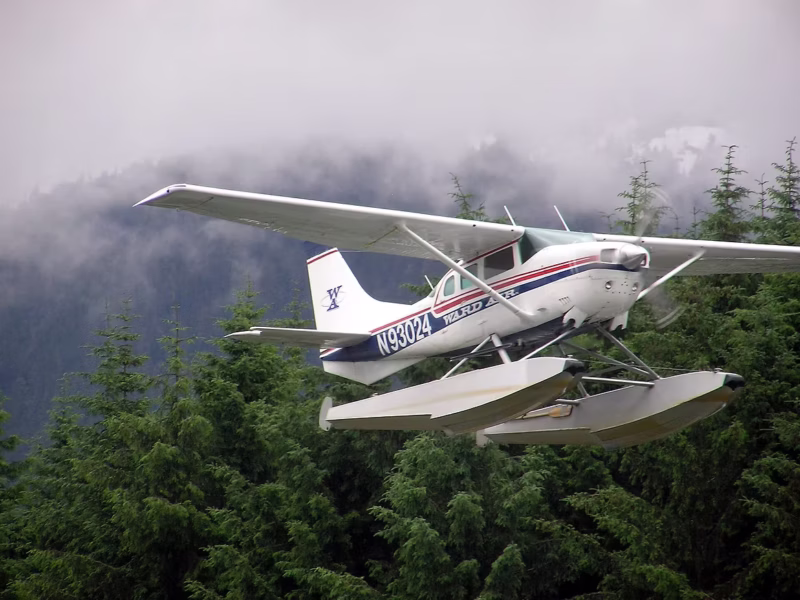 Pilot hospitalized after rescue from downed plane near Juneau