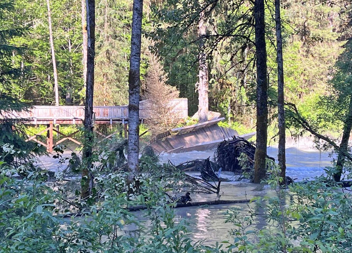 Flooding from glacial outburst damages Fish Creek site near Hyder ...